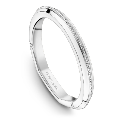 NOAM CARVER ATELIER 18K WHITE GOLD WEDDING BAND - Appelt's Diamonds