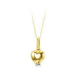 Baby 14k Yellow Gold Heart Necklace