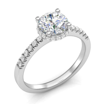 14K WHITE GOLD DIAMOND ENGAGEMENT RING - Appelt's Diamonds