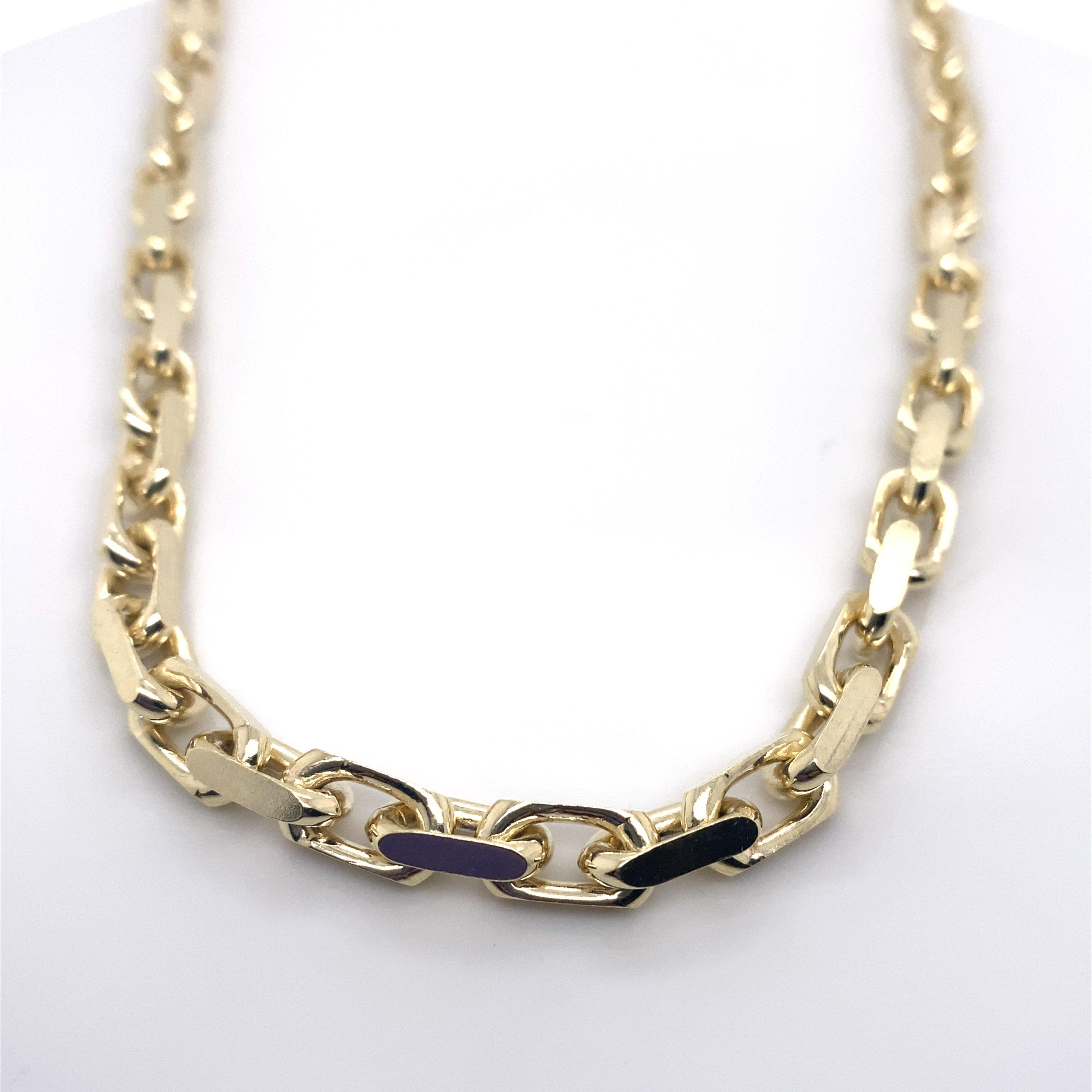 10K YELLOW GOLD HERMES LINK HEAVY CHAIN - Appelt's Diamonds