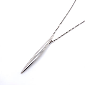 Silver Tapered Bar Necklace