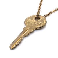 Giving Key Antique Gold Dream Necklace