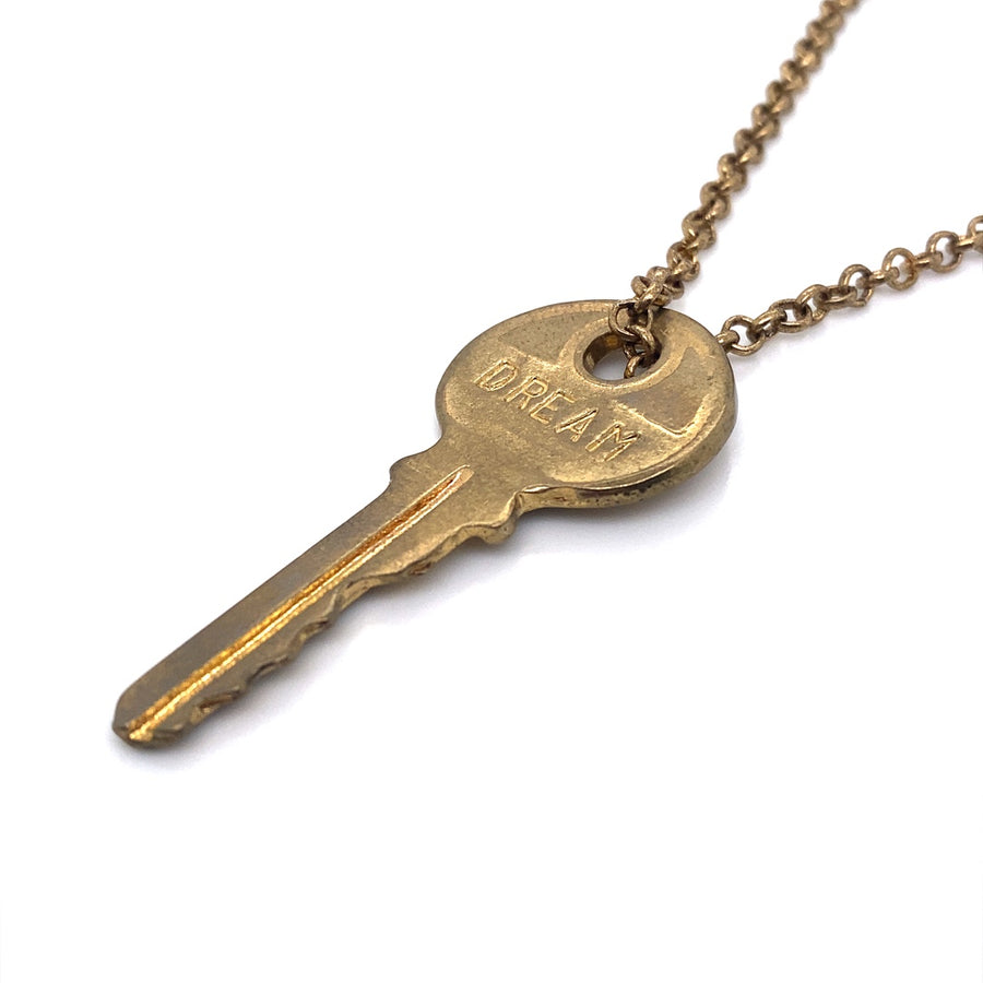 Giving Key Antique Gold Dream Necklace