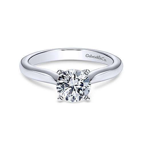 Gabriel & Co Platinum Engagement Ring