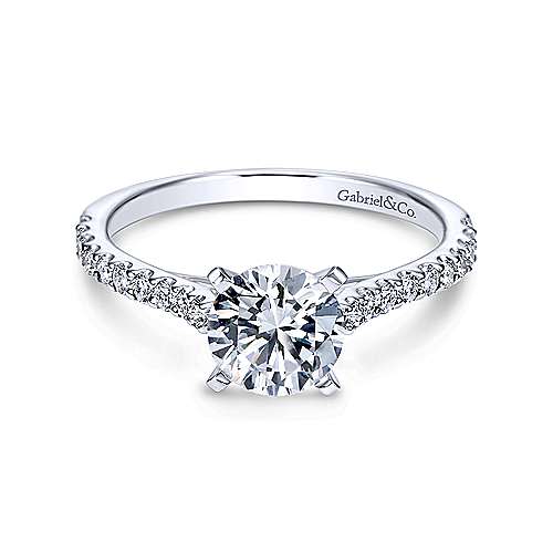 Gabriel & Co Platinum Engagement Ring