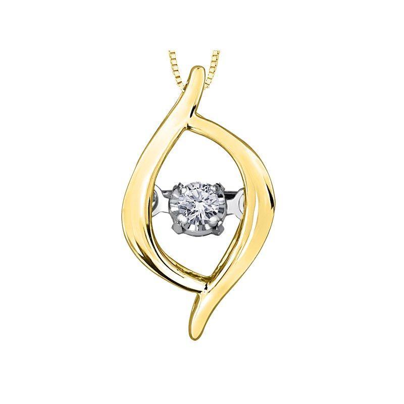 FOREVER JEWELLERY 10K YELLOW GOLD DIAMOND NECKLACE - Appelt&