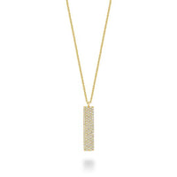 14k Gold Pave Diamond Necklace