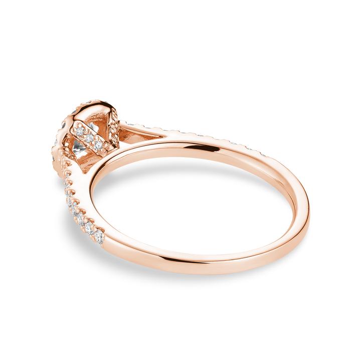 14k Gold Round Brilliant Engagement Ring