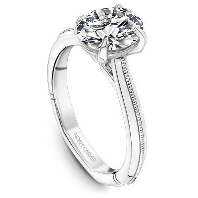 ATELIER WHITE GOLD OVAL ENGAGEMENT RING - Appelts Diamonds