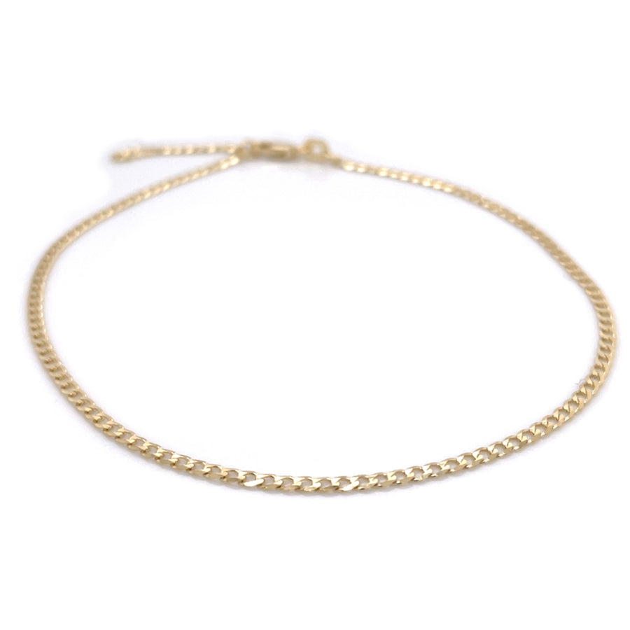 10k Yellow Gold Curb Anklet