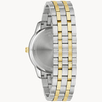 Mens Gold& Silver Dial Silver Stainless Steel Watch
