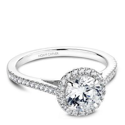 NOAM CARVER HALO ENGAGEMENT RING B094-02WM-100A - Appelt's Diamonds