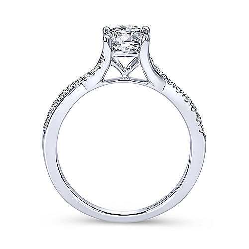 Gabriel & Co 14k White Gold Diamond Engagement Ring