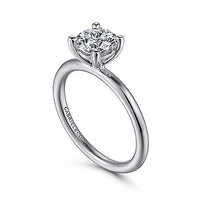 Gabriel & Co 18k White Gold Solitaire Engagement Ring