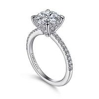 Gabriel & Co 18k White Gold Engagement Ring