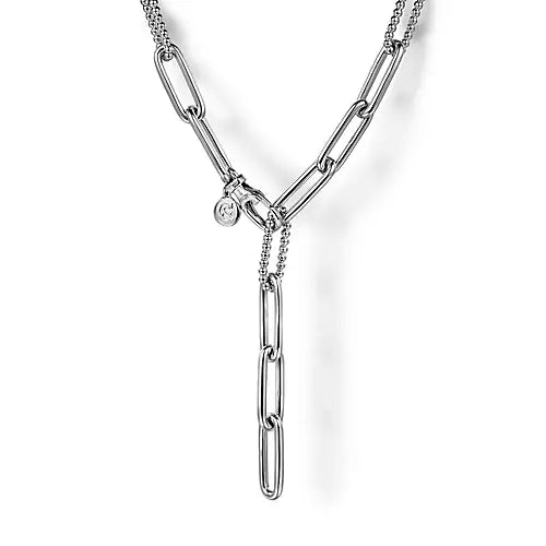Sterling Silver Bujukan Paperclip Necklace