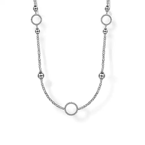 Sterling Silver Round Beads Bujukan Necklace