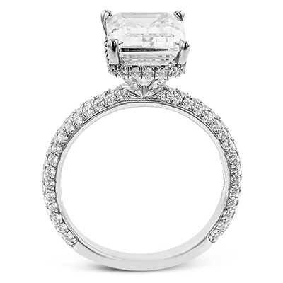 Simon G Emerald Engagement Ring