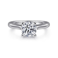 Gabriel & Co 14k White Gold Solitaire Engagement Ring