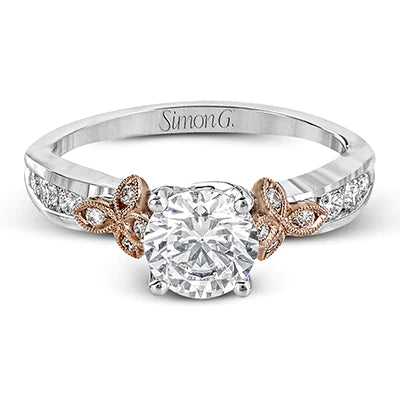 Simon G Two Toned Engagement Ring