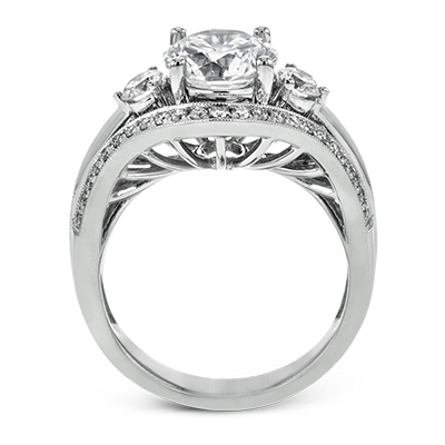 18k White Gold Vintage Engagement Ring