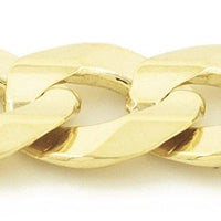 10K Gold Concave Curb Chain 20"