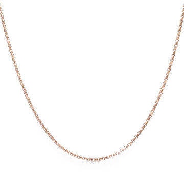 Rose Gold Plated Sterling Silver Rolo Chain