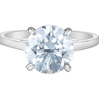 14K White Gold 3.00 Carat Solitaire Engagement Ring