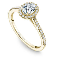 Noam Carver 14K Gold Oval Halo Engagement Ring