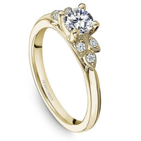 NOAM CARVER 14K YELLOW GOLD 0.33 ROUND DIAMOND ENGAGEMENT RING - Appelt's Diamonds