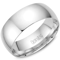Domed Wedding Band 8mm