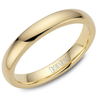 Domed Wedding Band 3mm