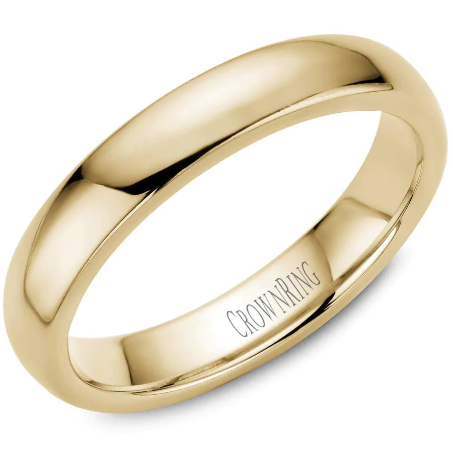 Domed Wedding Band 4mm