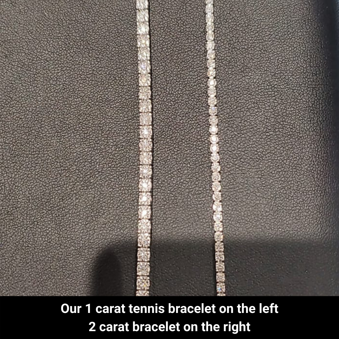 10K GOLD 1.00 CARAT DIAMOND TENNIS BRACELET WITH A "3.00 CARAT LOOK" - Appelt's Diamonds