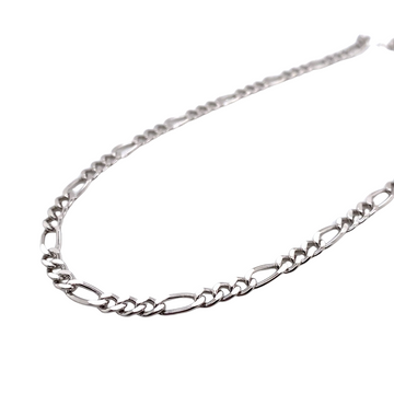 Sterling Silver Figaro Chain 22"