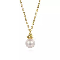 14k Yellow Gold Pearl Bujukan Necklace