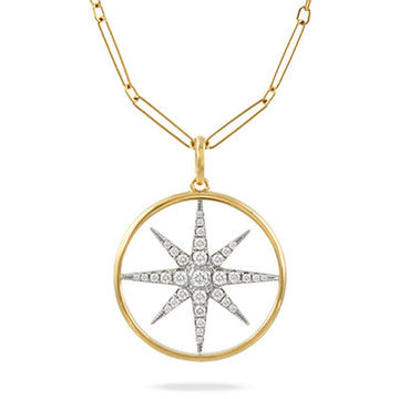 18K Yellow Gold Celestia Star Necklace