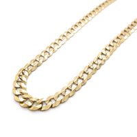 10k Yellow Gold Concave Curb Heavy Chain