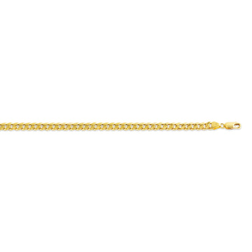 10k Yellow Gold Hollow Italian Cuban Bracelet