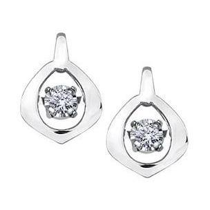 10K WHITE GOLD DIAMOND EARRINGS - Appelt's Diamonds