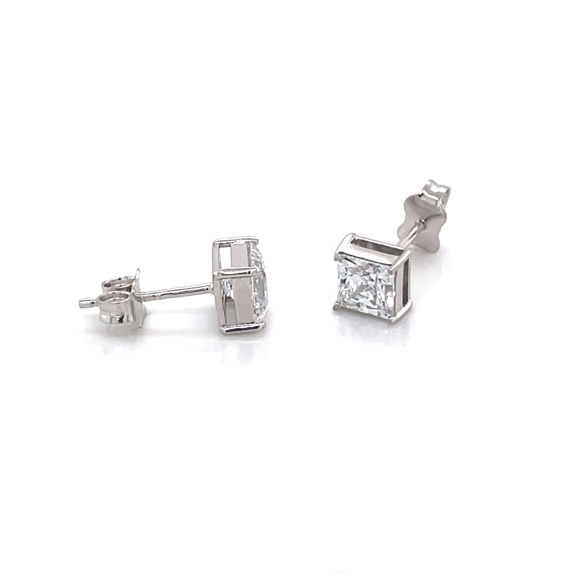 Princess Cubic Zirconia Studs