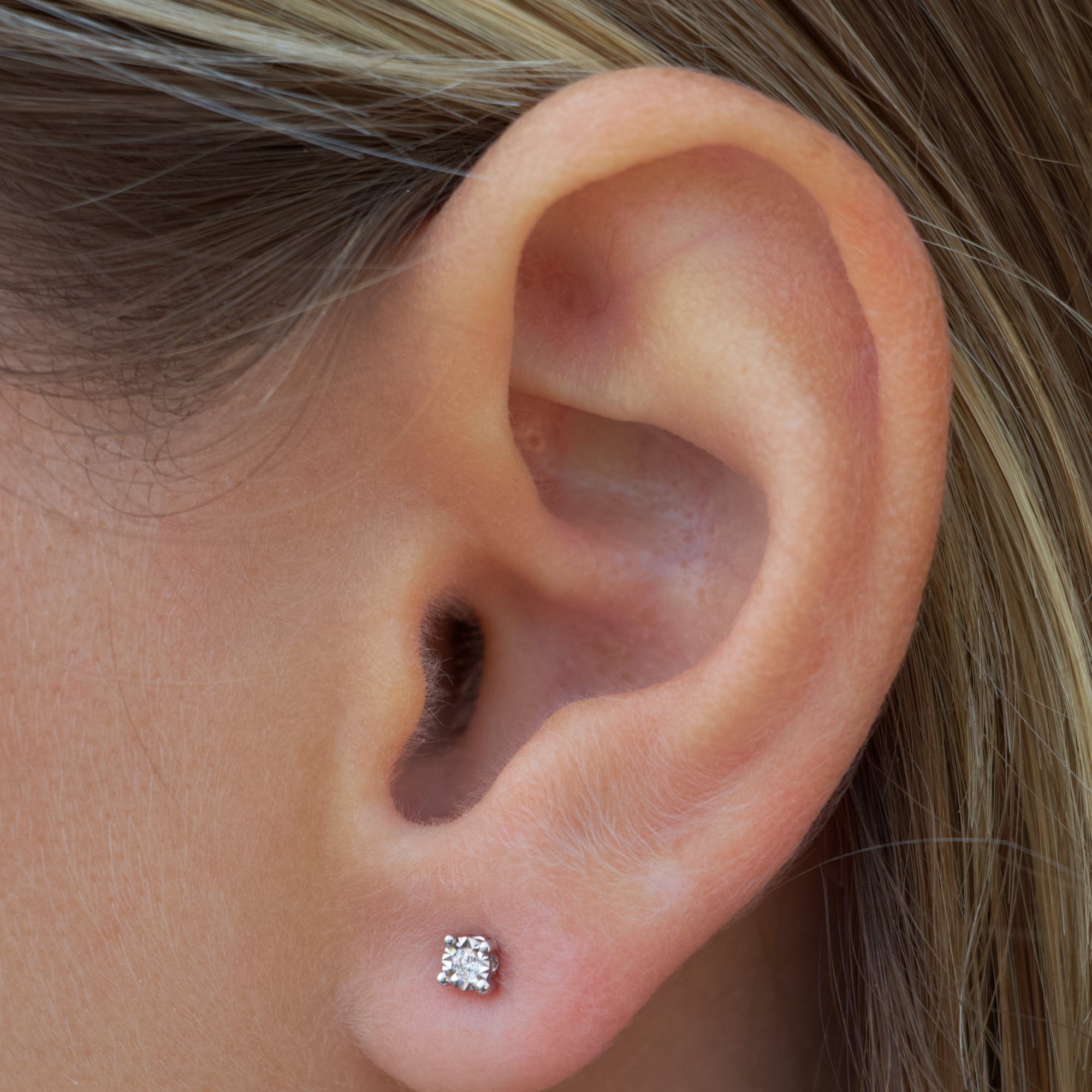 Four Prong Diamond Studs