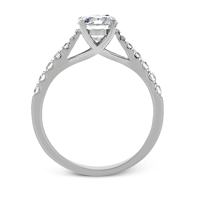 14K White Gold Diamond Engagement Ring