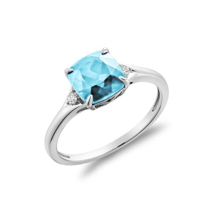 Diamond & Birthstone Fashion Ring