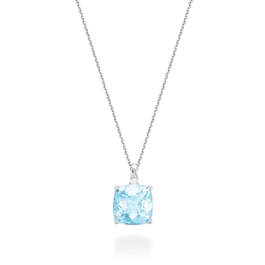 Diamond & Birthstone Necklace