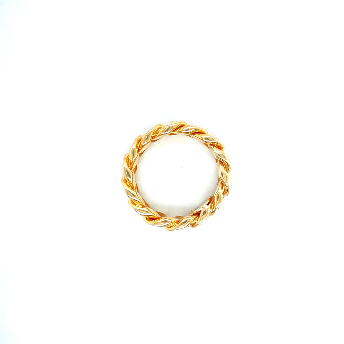 10K SOLID YELLOW GOLD MIAMI CUBAN RING 8MM SIZE 9 - Appelt&
