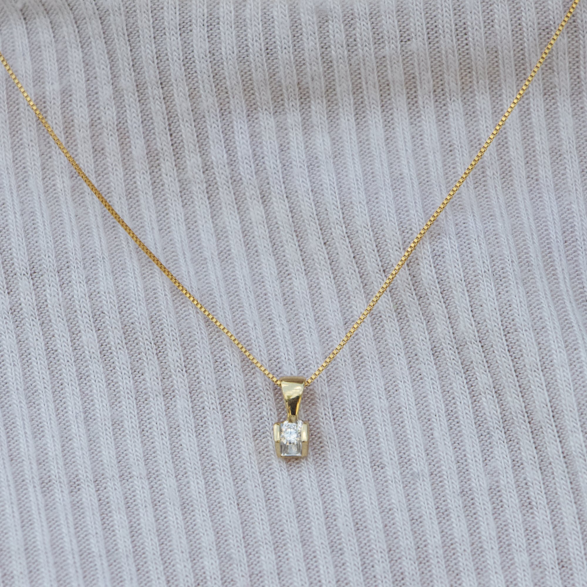 Forever Jewellery Yellow Gold Diamond Necklace