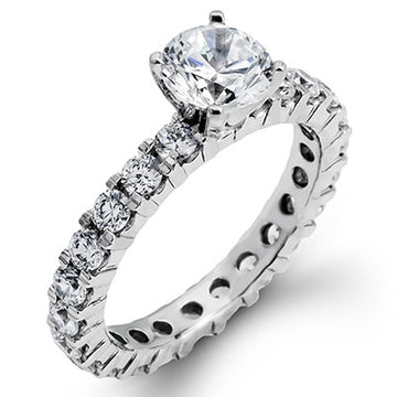 Zeghani 14k Diamond Eternity Engagement Ring