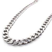 Silver Curb Chain 24"