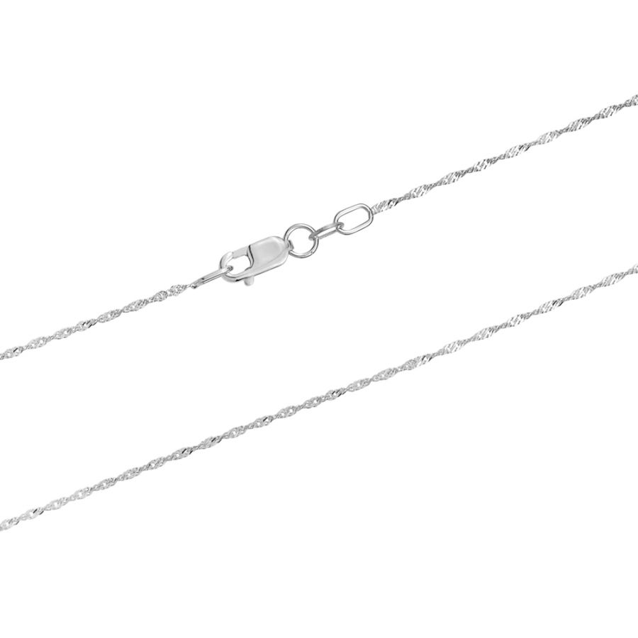 Sterling Silver Singapore Chain 18"